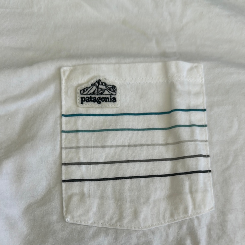Patagonia White Short Sleeve Crew Neck Tee - Picture 2 of 4